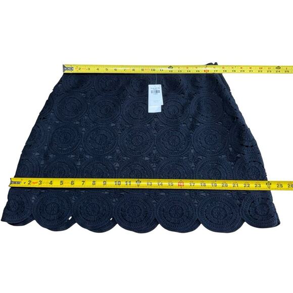 Abercrombie & Fitch Skirt Mini Crochet Black XL Whimsigoth Romanticgoth Witchy - Picture 7 of 8